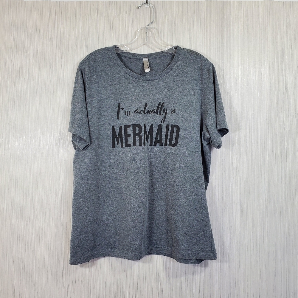 Thread tank designs "I'm actually a mermaid" relaxed fit t-shirt